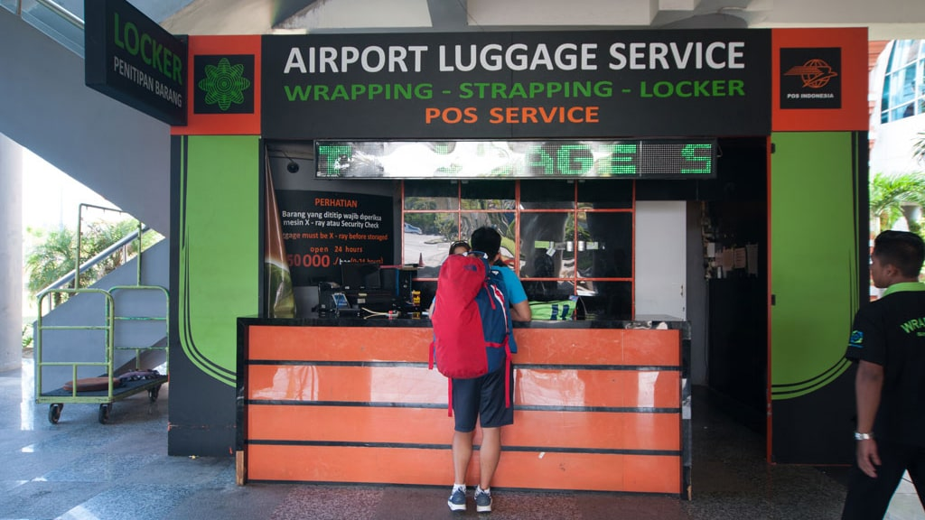 bali airport luggage storage service