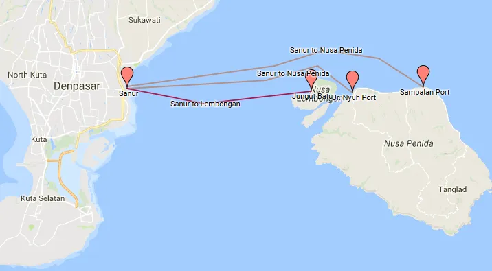 taking ferry from sanur to nusa penida